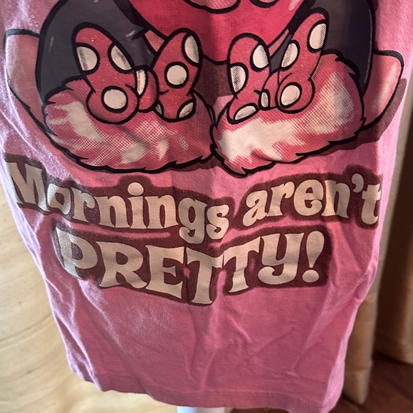 Disney Pink Minnie Mouse Sleep Tee - Picture 2 of 4